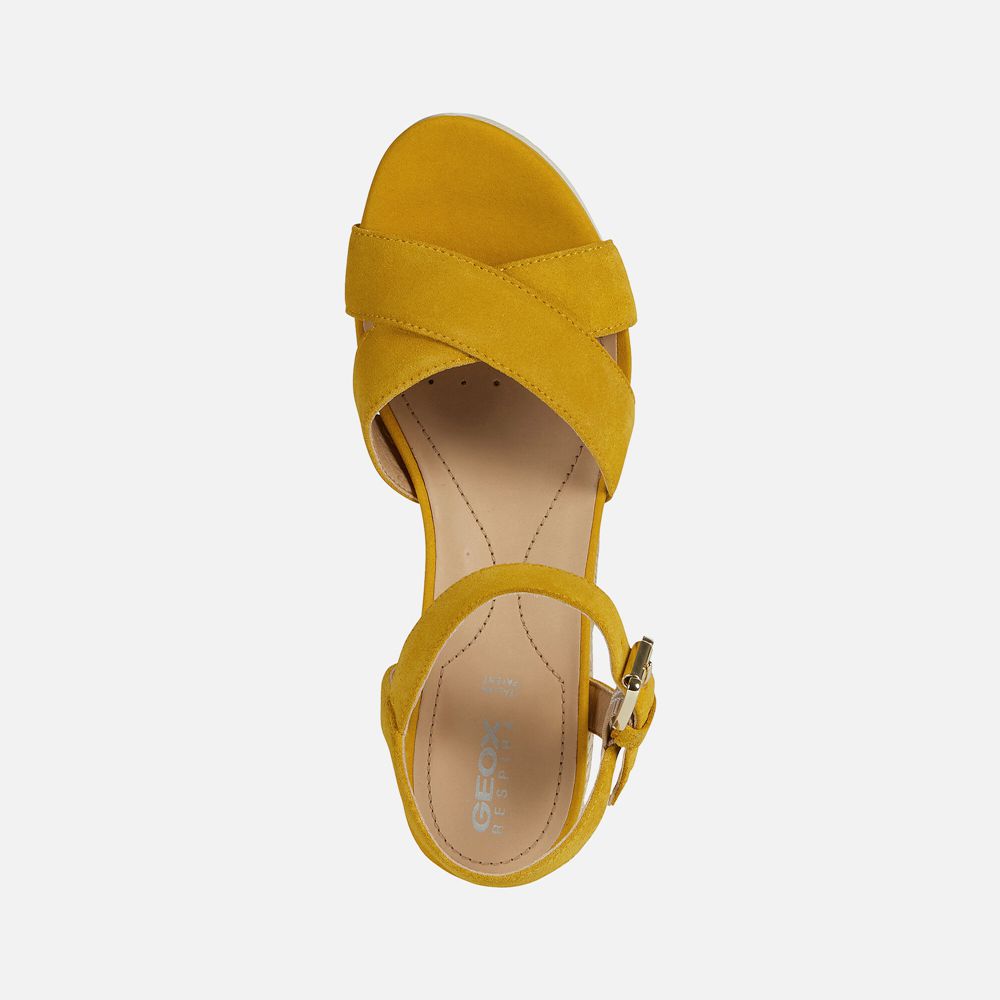 Sandales Geox Ischia - Jaune - Femme 498723-PTS